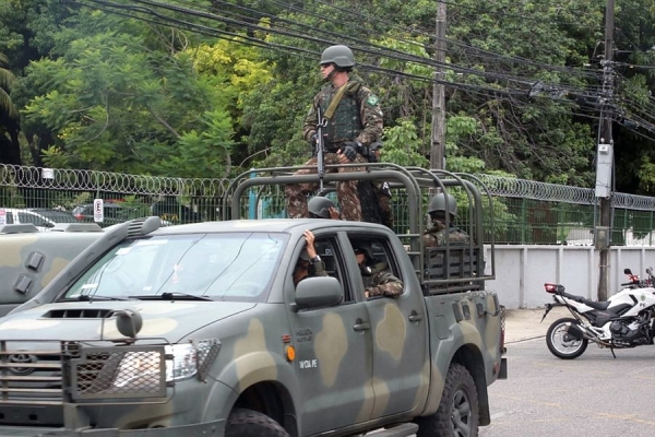  Henrique Gimenes - 25/02/2020 20h43  Força Nacional reforça a segurança no Ceará